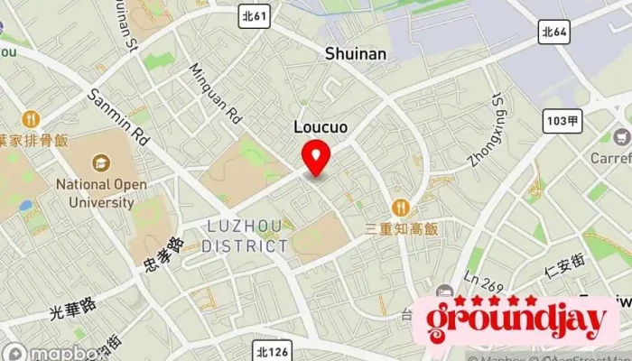 8f -  2 Wang Ye She Ji 地圖 - New Taipei City, Luzhou District