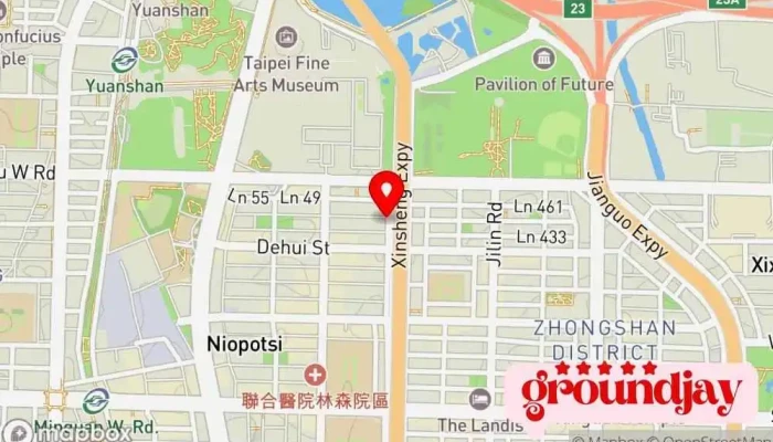 Cai Gou Yi   Ke Zhi Hua Qi Ye Li Pin Gong Si 地圖 - Taipei City, Zhongshan District