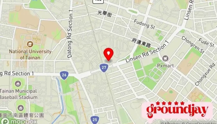Cai Tuan Fa Ren Zhong Guo Wu Xian Dian Xie Jin Hui Dian Sheng Guang Bo Dian Tai 地圖 - Tainan City, East District