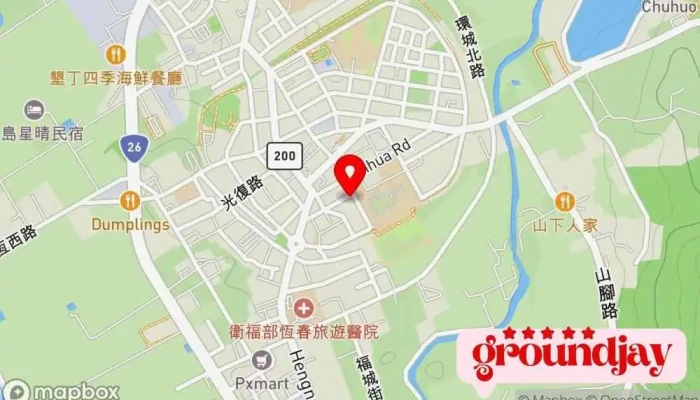 Cai Zheng Bu Nan Qu Guo Shui Ju Heng Chun Ji Zheng Suo 地圖 - Pingtung County, Hengchun Township