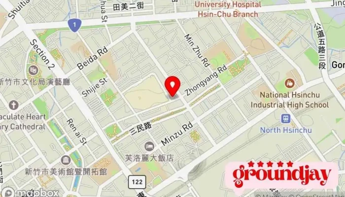Chang Fan Jia Qi Xin Zhu Ban Shi Chu Ji Ju Cheng Men Shi 地圖 - Hsinchu City, East District