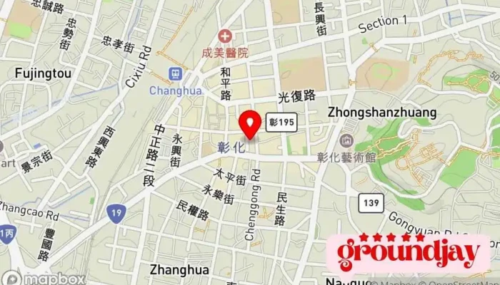Cheng Qi Shang Wu Zhong Xin Zhang Hua Shi Shang Wu Zhong Xin Jie Zhi Deng Ji Shi Ti Zuo Wei Chu Zu 927cfypt 地圖 - Changhua County, Changhua City