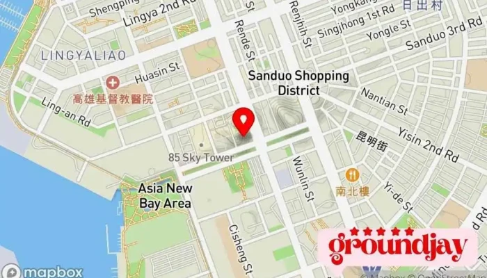 地图 串聯媒體科技/網站建構/電子票卷/數位行銷 互联网营销服务, 网站设计师 在 Kaohsiung City, Lingya District
