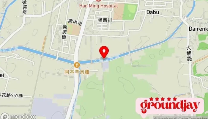 地图 大埔截水沟 水域 在 彰化县彰化市