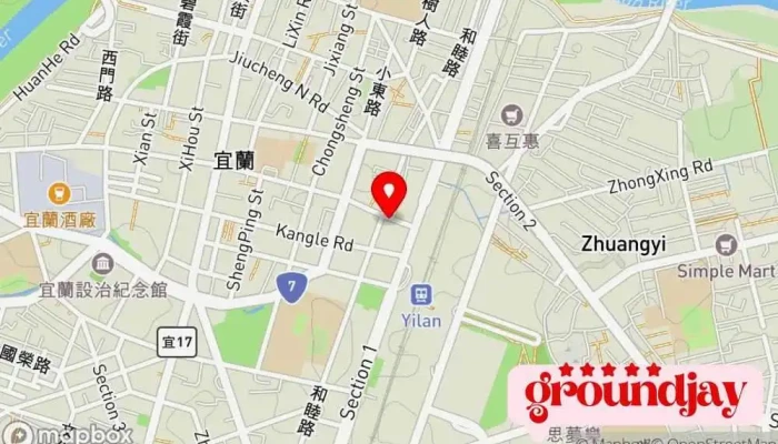 Da Cheng Shang Wu Fan Dian 地圖 - Yilan County, Yilan City
