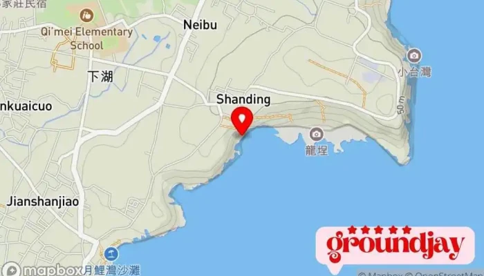 Da Shi Long Cheng Feng Jing Qu 地圖 - Penghu County, Qimei Township