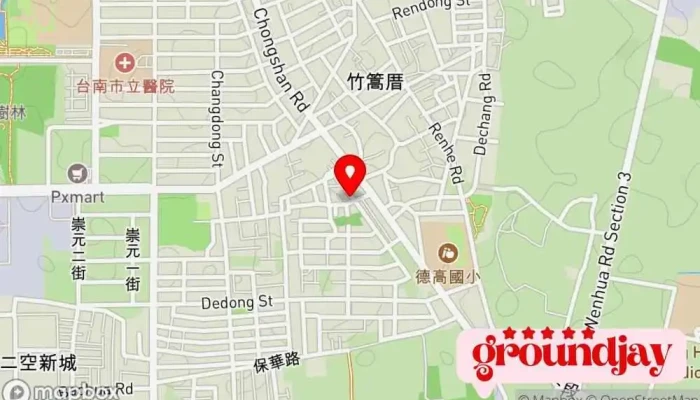 De Xin Dian Zi Gu Fen You Xian Gong Si 地圖 - Tainan City, East District