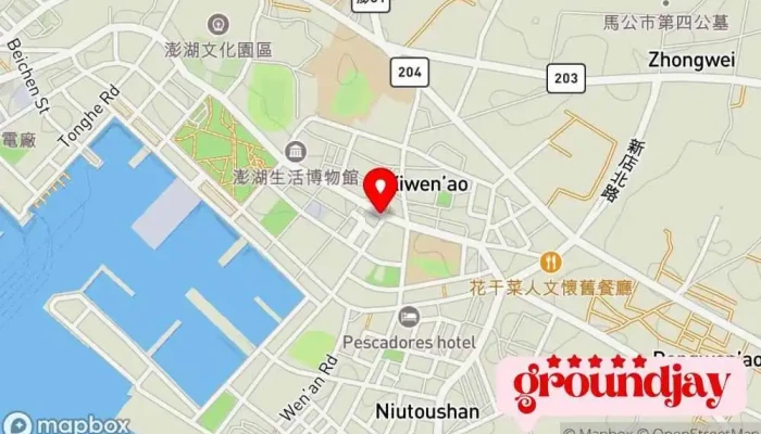 Ding Li Dian Zi 地圖 - Penghu County, Magong City