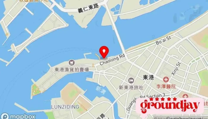 Dong Gang Du Chuan Ma Tou Tai Fu Lun 地圖 - 屏东东港镇