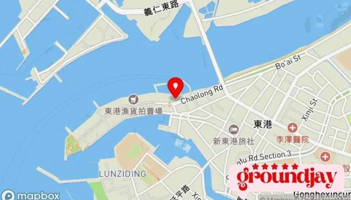 Dong Gang Hua Qiao Shi Chang 地圖 - Pingtung County, Donggang Township