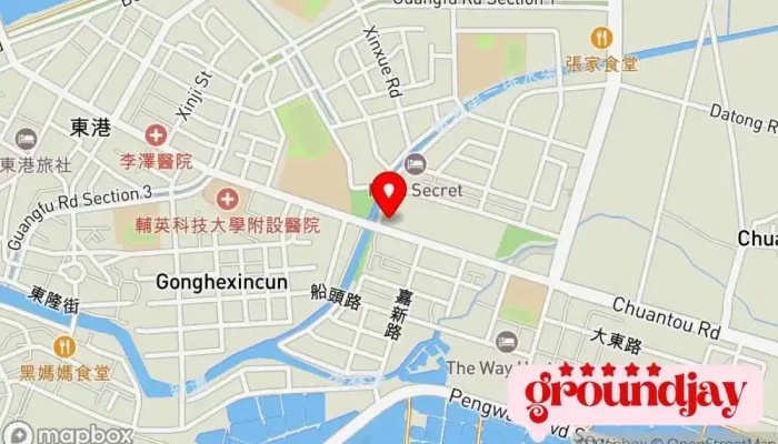 Dong Gang Zhuan Yun Zhan 地圖 - 屏东东港镇