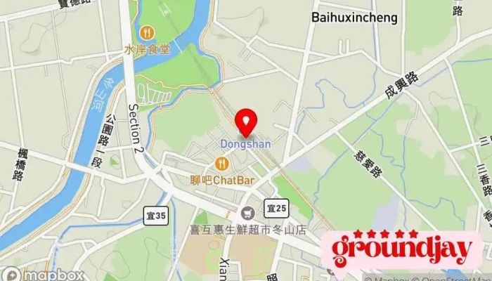 Dong Shan Huo Che Zhan 地圖 - Yilan County, Dongshan Township