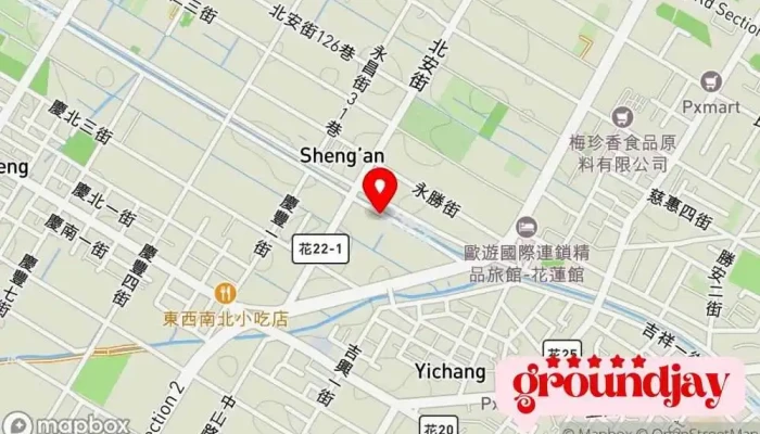 Dong Xu Gong Ye Gu Fen You Xian Gong Si 地圖 - Hualien County, Ji’an Township
