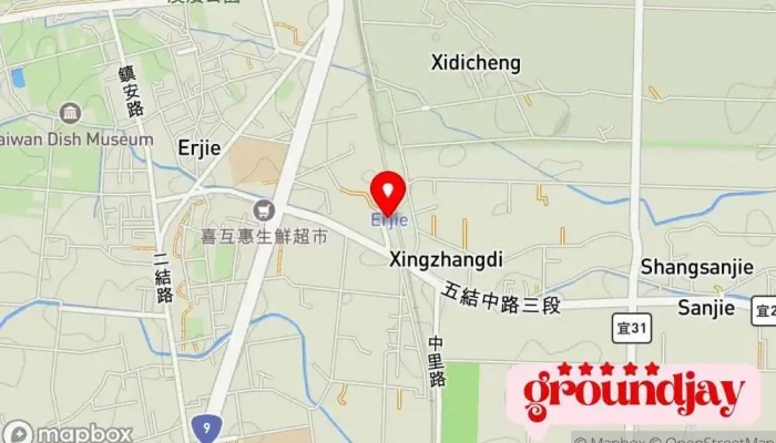 Er Jie Che Zhan 地圖 - 宜兰县五结乡
