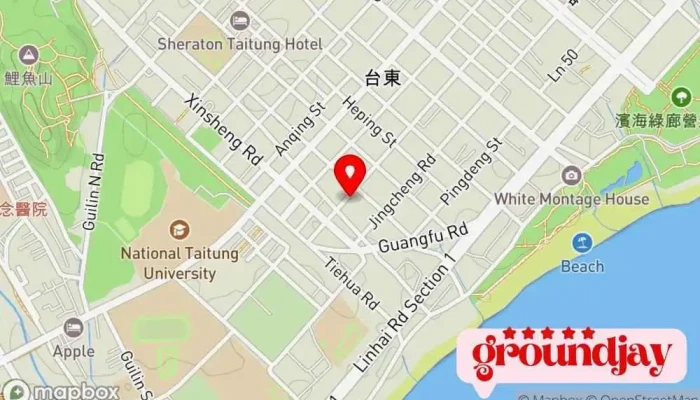 Fa Wu Bu Jiao Zheng Shu Tai Dong Jie Zhi Suo 地圖 - Taitung County, Taitung City