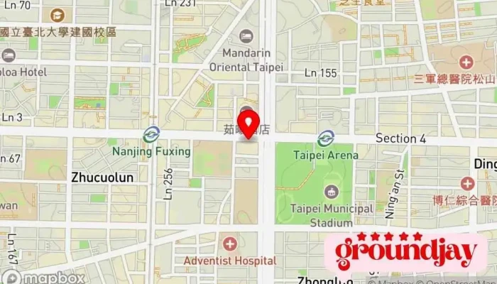 Fei Teng Yun Duan Xi Tong Gu Fen You Xian Gong Si 地圖 - Taipei City, Songshan District