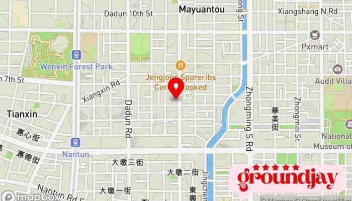 地图 非序数位行销-网页设计 企业办公场所 在 Taichung City, Nantun District