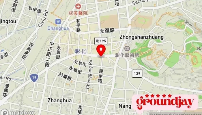 Gu Yue Min Su Guan 地圖 - Changhua County, Changhua City