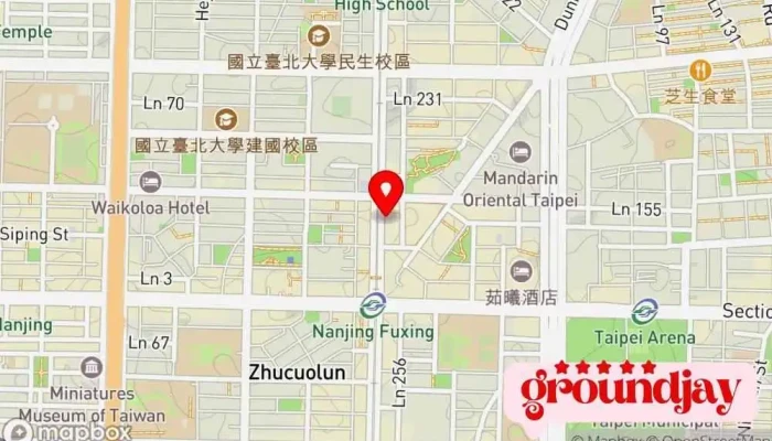 Guan Wang Zi Xun Gu Fen You Xian Gong Si 地圖 - Taipei City, Songshan District