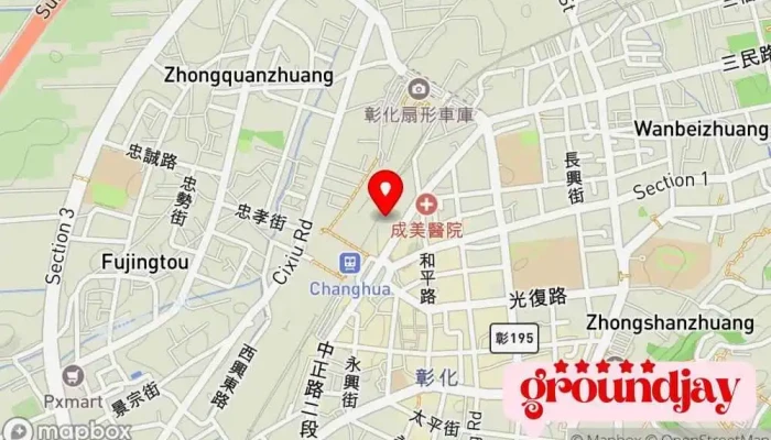 Guo Ying Tai Wan Tie Lu Gong Si Zhang Hua Dian Li Duan 地圖 - Changhua County, Changhua City