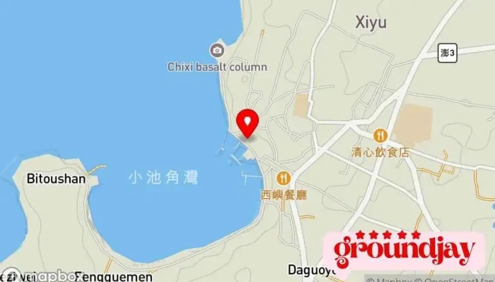 Hai Xun Shu Chi Xi Zhi Jian Zhan 地圖 - Penghu County, Xiyu Township