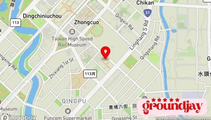 Han Shang Da Zhou Lian He Dian Zi Cai Liao Gu Fen You Xian Gong Si Tai Wan Fen Gong Si 地圖 - Taoyuan City, Zhongli District