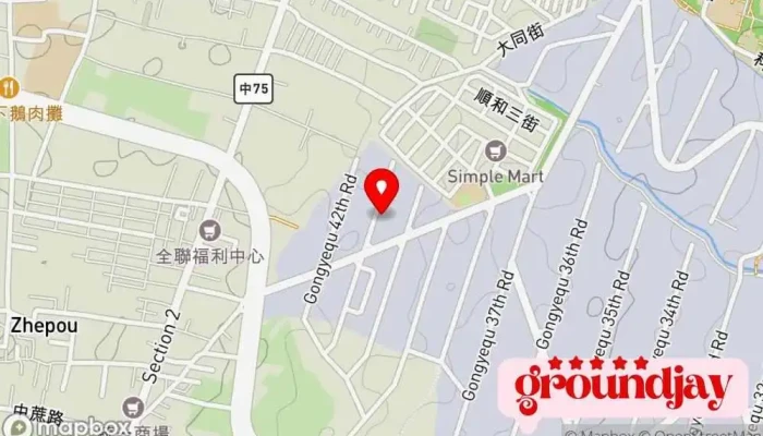 Hao Hua Gong Ye Gu Fen You Xian Gong Si  Ying Ge Dian Du 地圖 - Taichung City, Xitun District