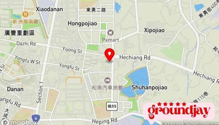 He Xi Kai Fa Gu Wen Tu Di Bian Geng Nong Di Gong Chang Chi Fen Tu Di Ji Cheng Deng Ji 地圖 - Taoyuan City, Bade District