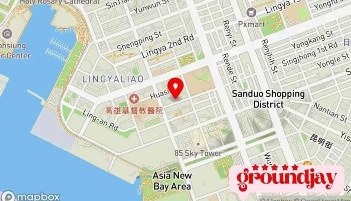 地图 和宜漂亮 房地产中介 在 Kaohsiung City, Lingya District