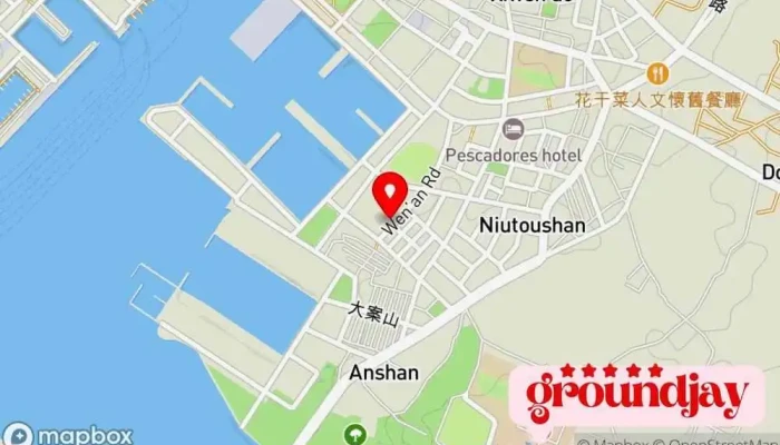 Hei Mao Zhai Ji Bian Peng Hu Ying Ye Suo 地圖 - Penghu County, Magong City