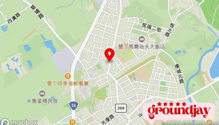 Heng Chun Jian Gong Zhan 地圖 - 屏东恒春镇