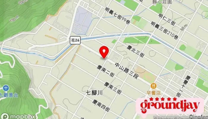 地图 花見幸福莊園 住宿加早餐型宾馆 在 Hualien County, Ji’an Township