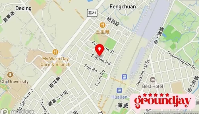 地图 花莲华厦透天,刘韦良 房地产中介 在 Hualien County, Hualien City