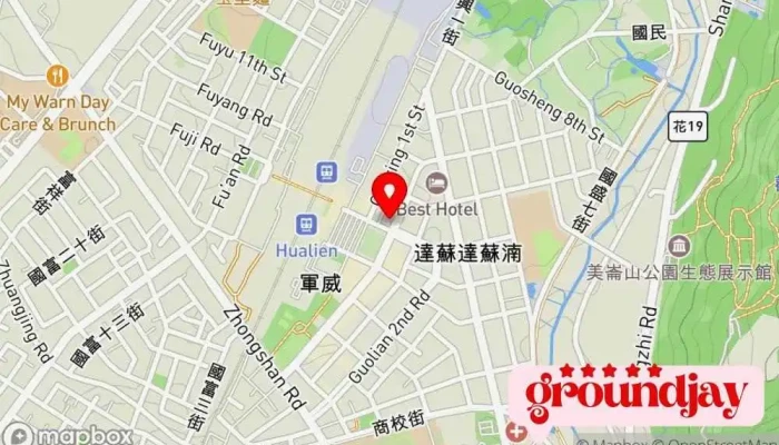 地图 花莲旅游服务中心 游客信息中心 在 Hualien County, Hualien City