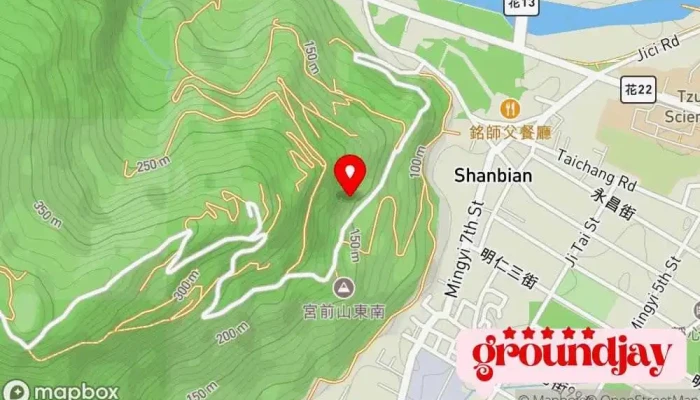 Hua Lian Yun Ding Jing Zhi Min Su 地圖 - Hualien County, Ji’an Township
