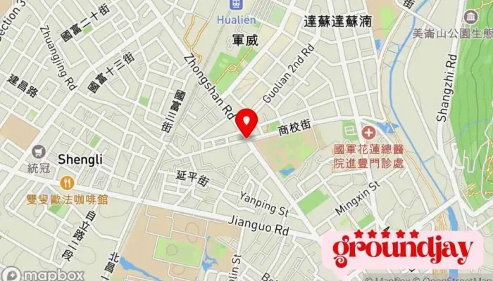 地图 花莲  在 花莲市