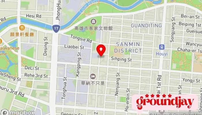 Hua Yi Pin Pai Xing Xiang She Ji 地圖 - Kaohsiung City, Sanmin District