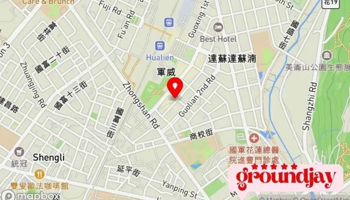 地图 回艺行旅MUNA-花莲民宿 住宿加早餐型宾馆 在 Hualien County, Hualien City