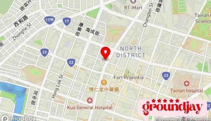 Jia Shi De Guo Ji Shang Wu Zhong Xin 地圖 - Tainan City, West Central District