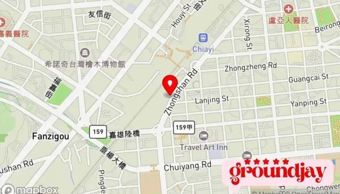 Jia Yi Wen Hua Chuang Yi Chan Ye Yuan Qu 地圖 - Chiayi City, West District