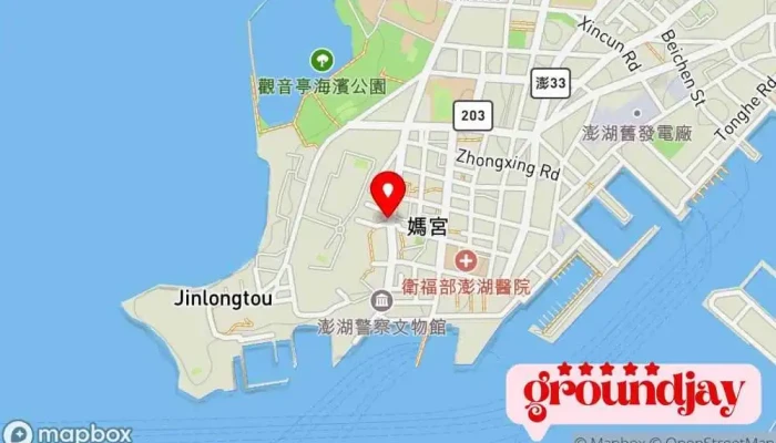 地图 交通部中央气象署 澎湖气象站 天气预报服务 在 Penghu County, Magong City