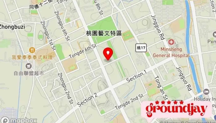 Jin Sang Dian Nao Ke Ji Gu Fen You Xian Gong Si 地圖 - Taoyuan City, Taoyuan District