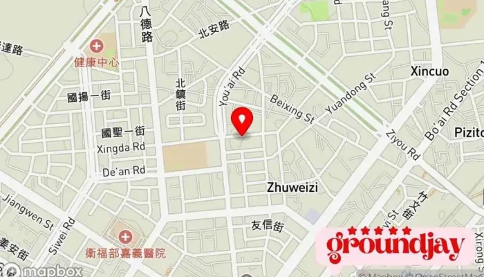 Jin Sha Dian Zi You Yi Chang 地圖 - Chiayi City, West District