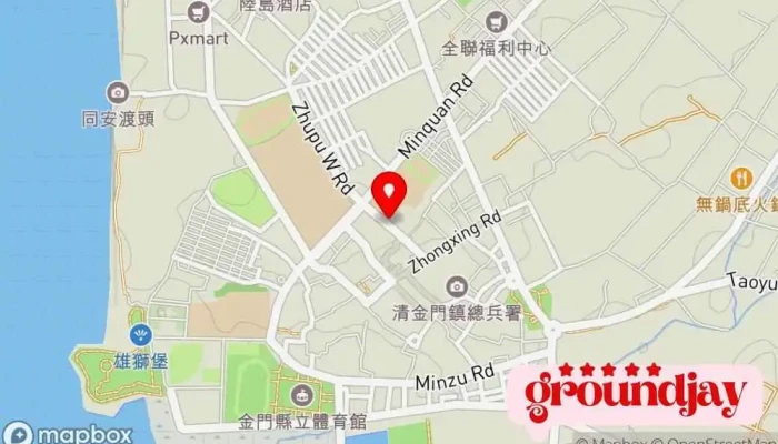 Jin Tai Wu Yi Tiao Gen Ben Pu Da Shi Dian 地圖 - Kinmen County, Jincheng Township