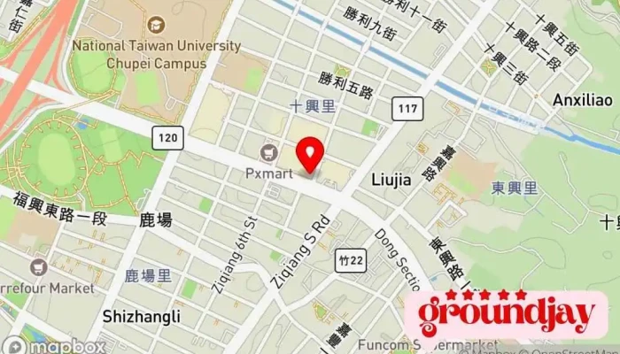 Jin Wang Kuan Pin 地圖 - Hsinchu County, Zhubei City