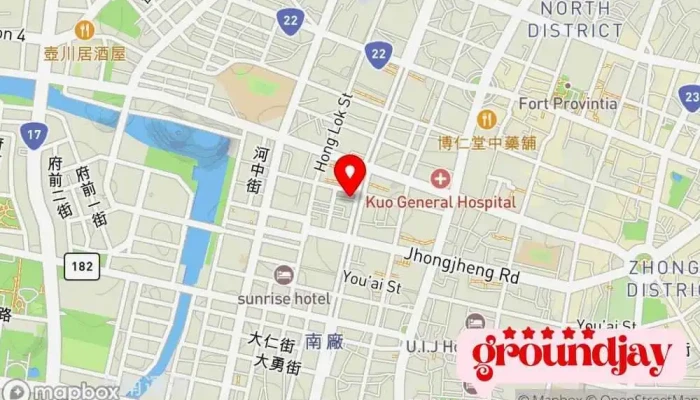 Jing Qi Shao Rou 地圖 - Tainan City, West Central District