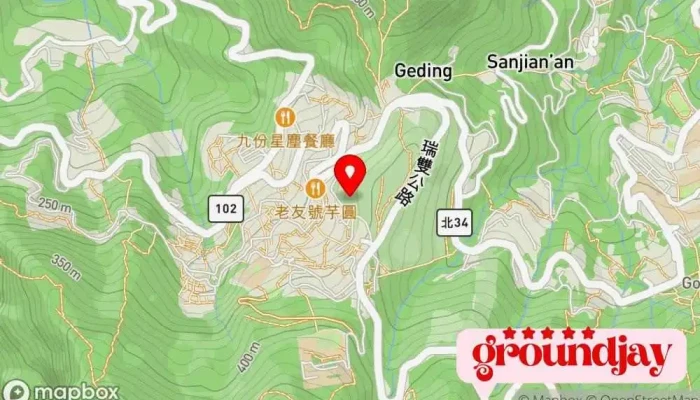 地图 九份  在 新北市瑞芳区