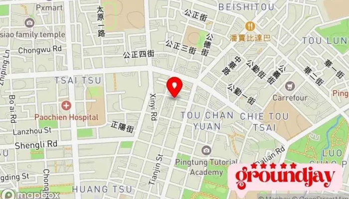 Kai Pu Guo Ji Kai Fa Gu Wen You Xian Gong Si 地圖 - Pingtung County, Pingtung City