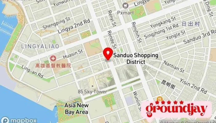 地图 可樂旅遊 高雄分公司 观光旅行社, 旅行社 在 Kaohsiung City, Lingya District