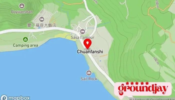 Ken Ding Mei Hai Lu Dian 地圖 - Pingtung County, Hengchun Township